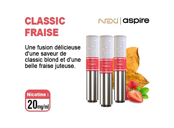 BOITE DE 3 POD NEXI ONE CLASSIC FRAISE 20 MG