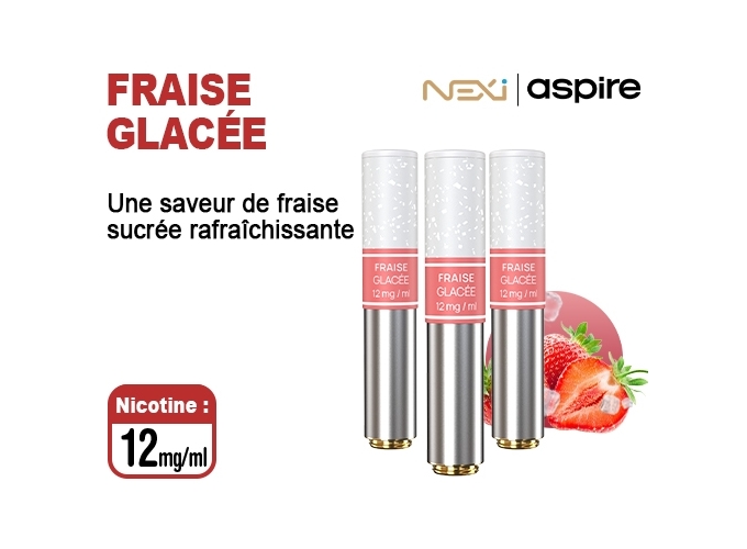 BOITE DE 3 POD NEXI ONE FRAISE GLACÉ 12 MG