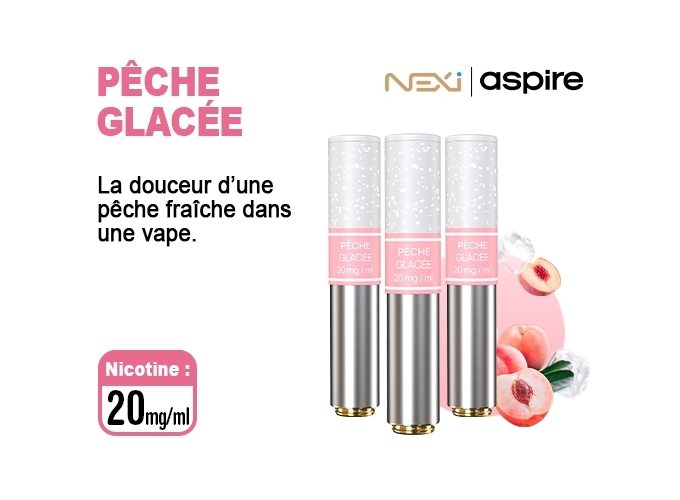 BOITE DE 3 POD NEXI ONE PECHE GLACÉ 20 MG