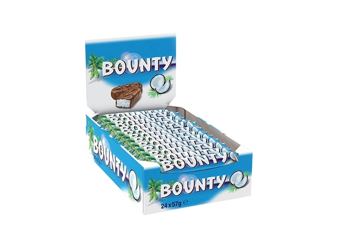 BOUNTY BARRE CHOCOLATE LAIT NOIX DE COCO 57g (24)