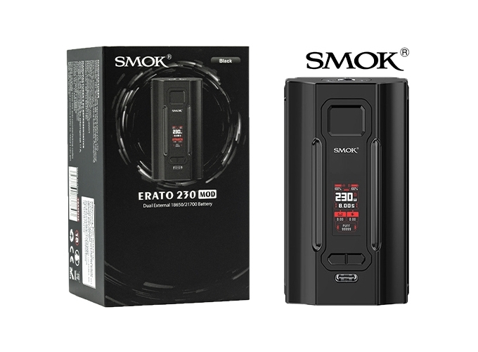 BOX ERATO 230 SMOK BLACK ( accus non fournis)