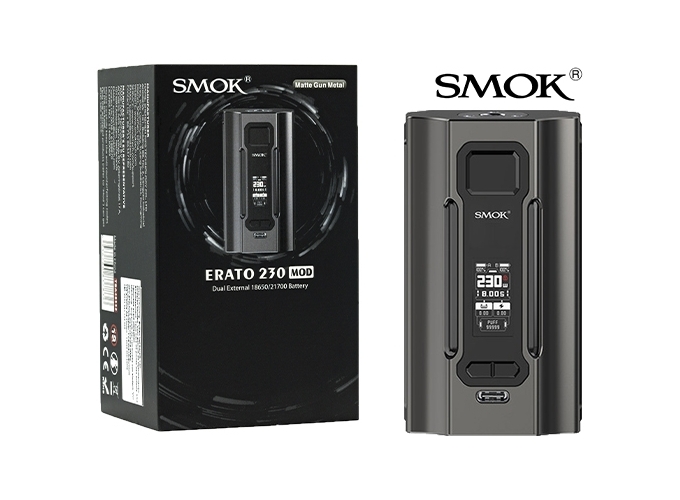 BOX ERATO 230 SMOK GUNMETAL ( accus non fournis)
