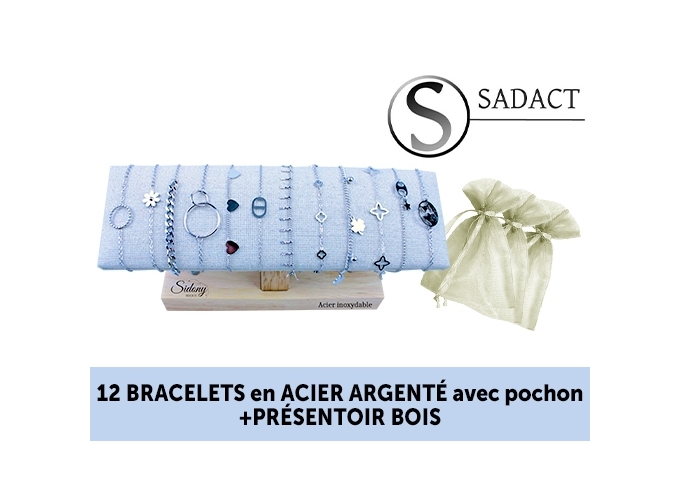 BRACELET ACIER ARGENTE FEMME  (12)