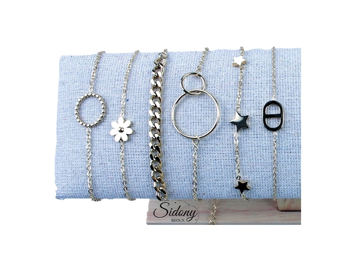 BRACELET ACIER DORE FEMME  (12)