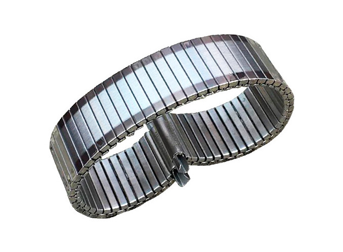 BRACELET ARGENTE EN ACIER INOXIDABLE 10-14mm   (1)