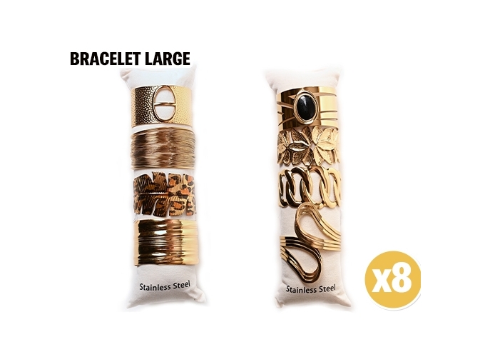 BRACELET FEMME LARGE DORE (8)