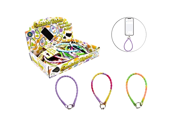 BRACELET TELEPHONE SILICONE 6C (24)