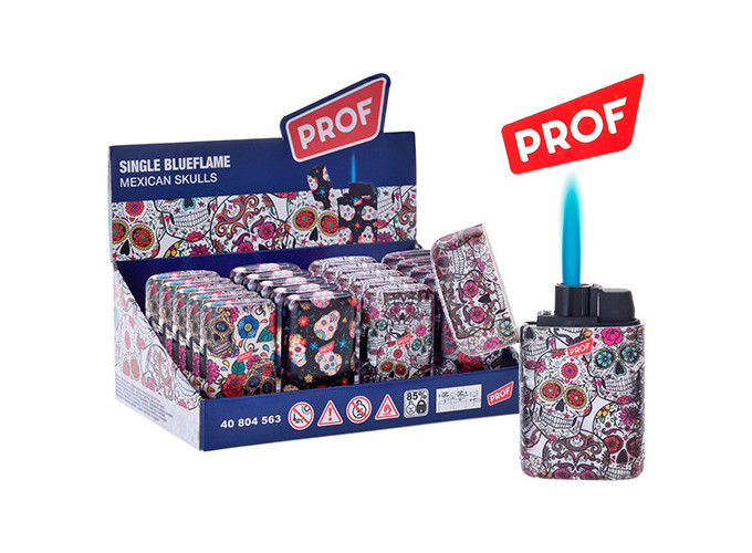 BRIQ. PROF SKULLS BLUE FLAME  (PR.20)