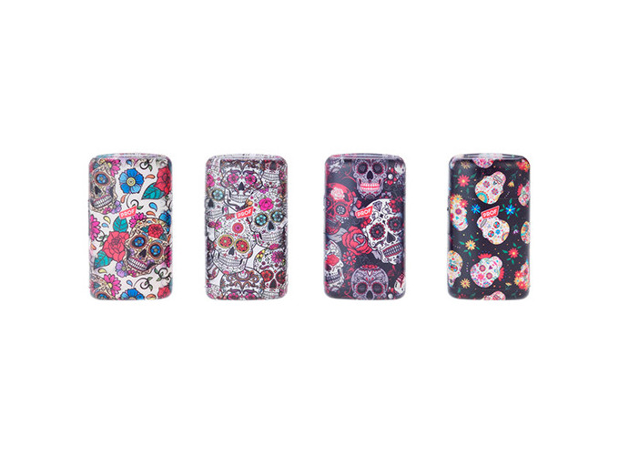 BRIQ. PROF SKULLS BLUE FLAME  (PR.20)