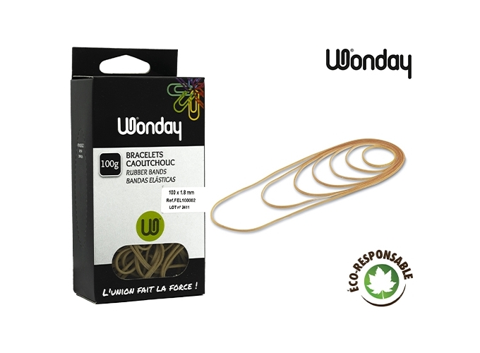 BTE 100G ELASTIQUES BLONDS 100mm (10)