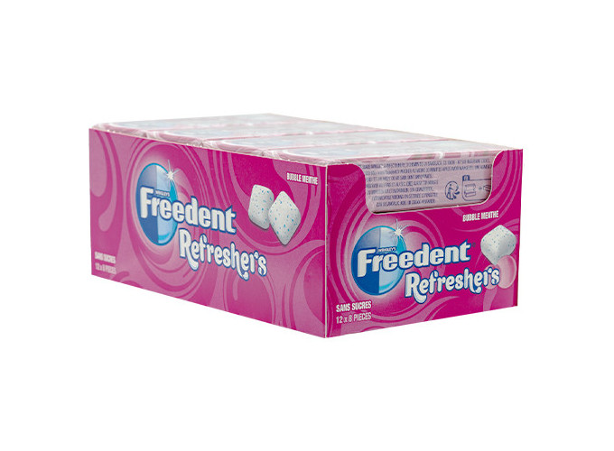 BTE 24 ETUIS FREEDENT REFRESHERS BUBBLE MENTHE (1)