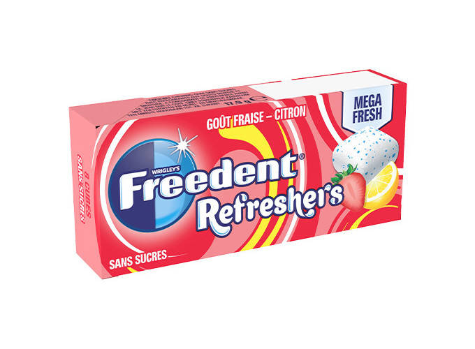 BTE 24 ETUIS FREEDENT REFRESHERS FRAISE CITRON (1)