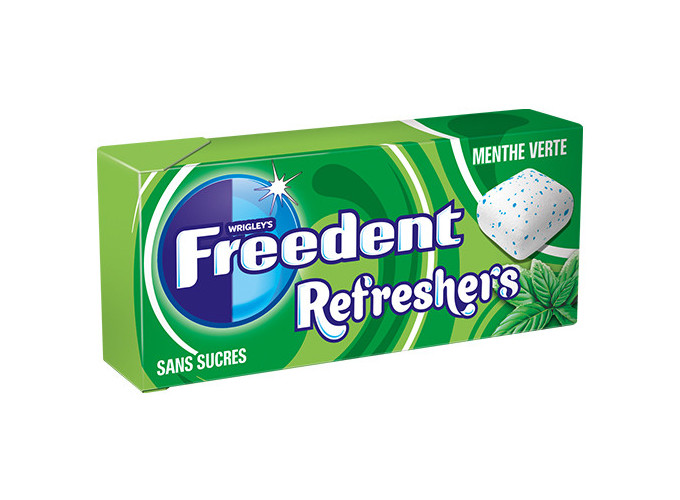 BTE 24 ETUIS FREEDENT REFRESHERS MENTHE VERTE (1)
