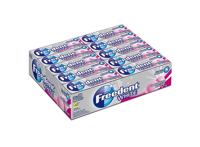 BTE 30 ETUIS FREEDENT WHITE BUBBLE MENTHE (1)