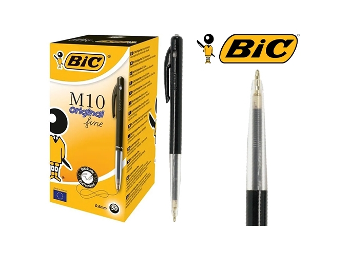BTE 50 BIC M10 PTE MOYENNE RETRACTABLE NOIR (1)
