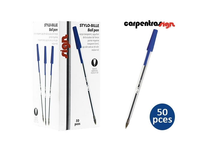 BTE 50 STYLOS BILLE BLEU (1)