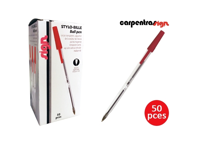 BTE 50 STYLOS BILLE ROUGE (1)