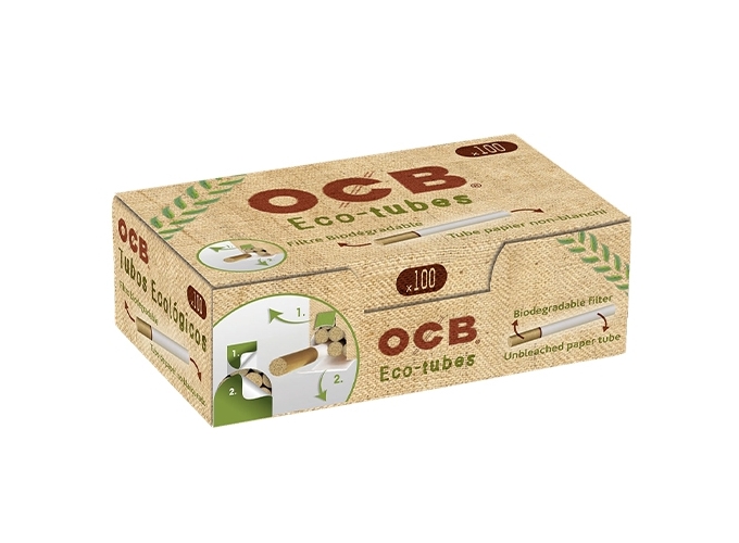 BTE DE 100 TUBES OCB BIODEGRADABLE (100)