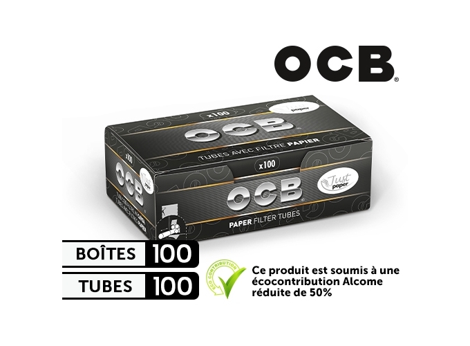 BTE DE 100 TUBES OCB FILTRE PAPIER (100)