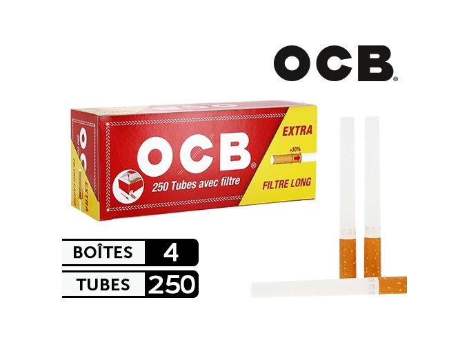 BTE DE 250 TUBES OCB EXTRA FILTRE  (4)