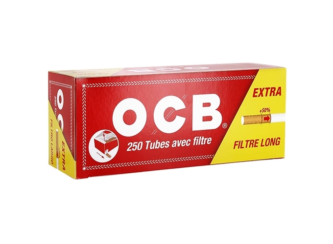 BTE DE 250 TUBES OCB EXTRA FILTRE  (40)