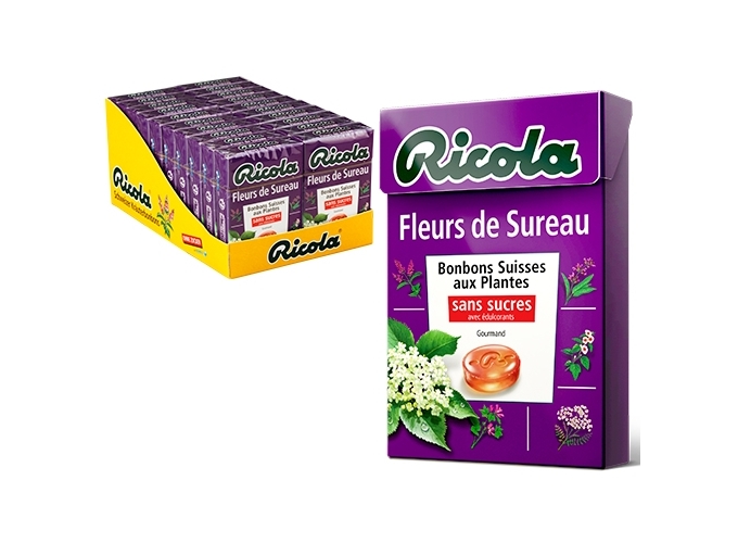 BTE RICOLA 20 ETUIS 50g BONBONS FL. DE SUREAU (1)