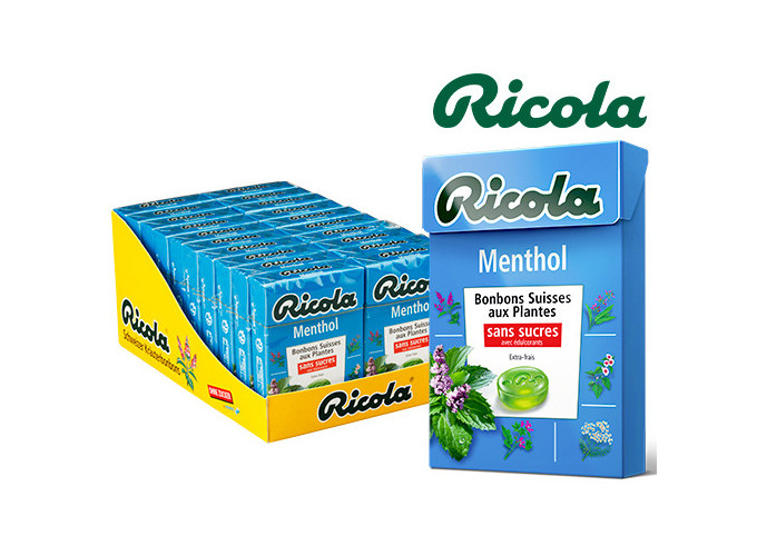 BTE RICOLA 20 ETUIS 50g BONBONS MENTHOL (1)