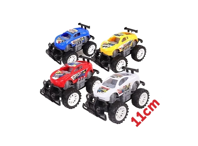 BTE VEHICULE 4X4 PLAST. 11CM FRICT. 4  ASS (PR.12)