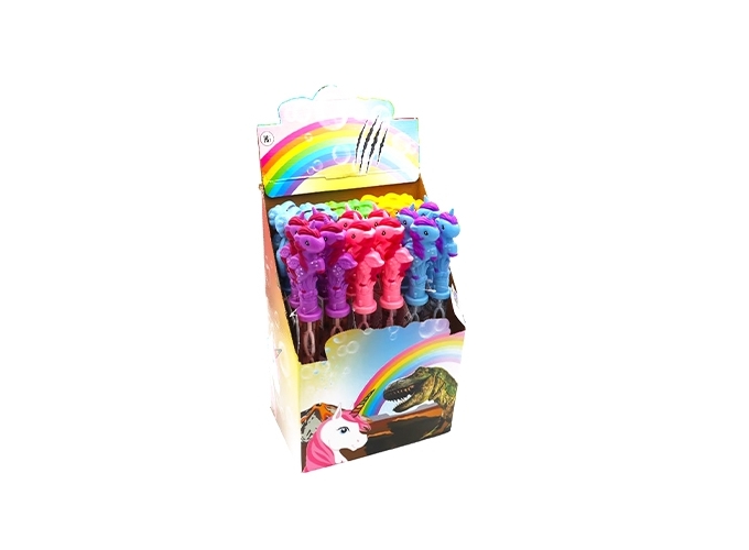 BULLES DE SAVON LICORNE DINOSAURE 120ML 38CM (24)