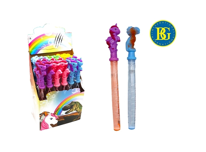 BULLES DE SAVON LICORNE DINOSAURE 120ML 38CM (24)