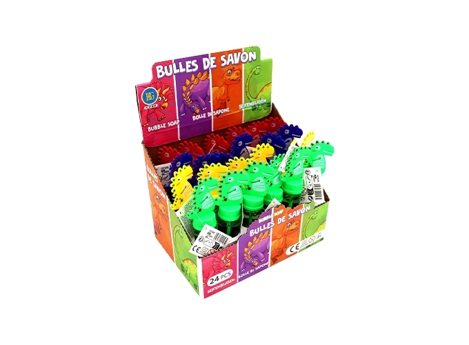 BULLES SAVON DINOSAURE 14CM 35ML (BTE. 24)