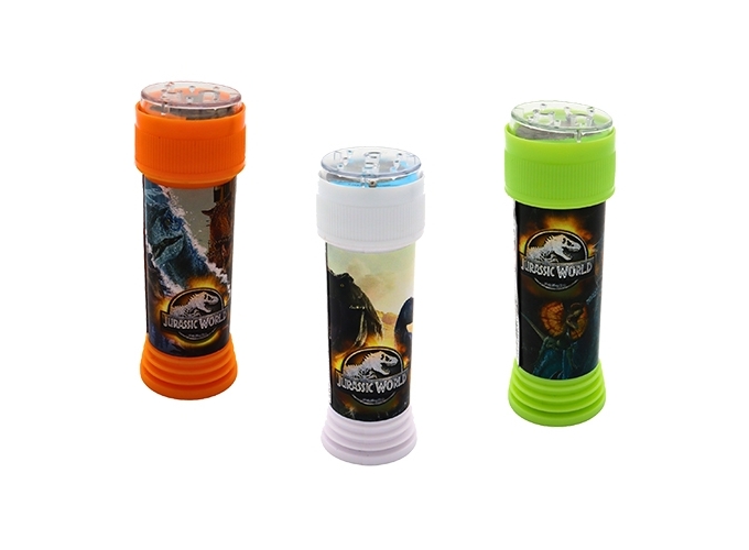 BULLES SAVON JURASSIC WORLD 11CM 60 ML (BTE.36)