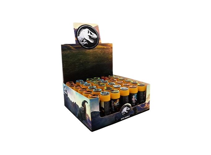 BULLES SAVON JURASSIC WORLD 11CM 60 ML (BTE.36)