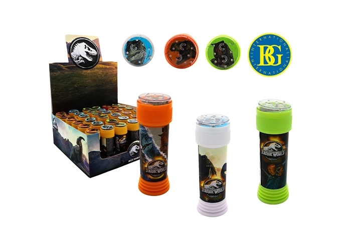 BULLES SAVON JURASSIC WORLD 11CM 60 ML (BTE.36)