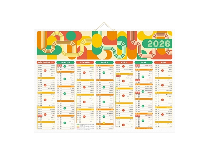 CALEND. 2026 40,5X55 AIR DU TEMPS 7 MOIS FACE (25)