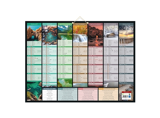 CALEND. 2026 40,5X55 ILLUSTRE 7 MOIS   FACE  (25)