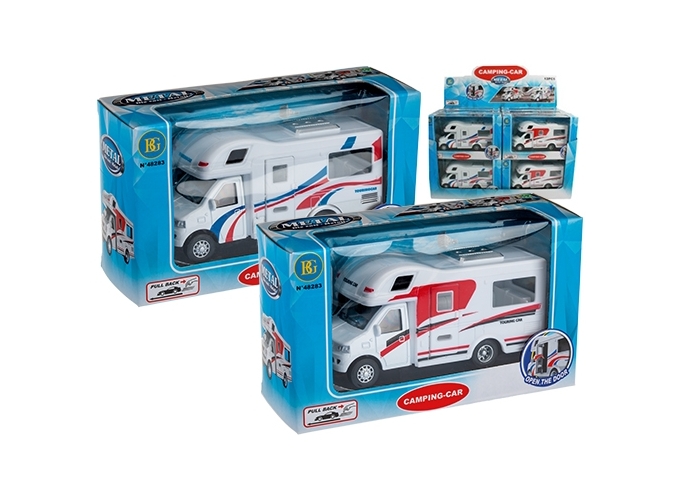 CAMPING CAR FRICTION METAL 13CM 2COUL ASS.(BTE 12)