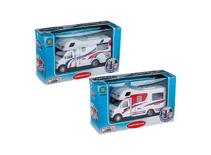 CAMPING CAR FRICTION METAL 13CM 2COUL ASS.(BTE 12)