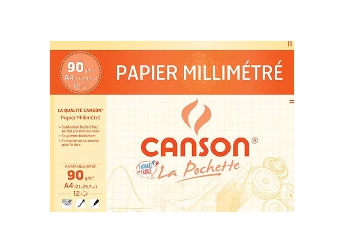 CANSON MILLIMETRE 12F 210X297 90G (10)