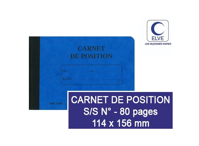 CARNET DE POSITION 114X156 PIQURE 80P (4)