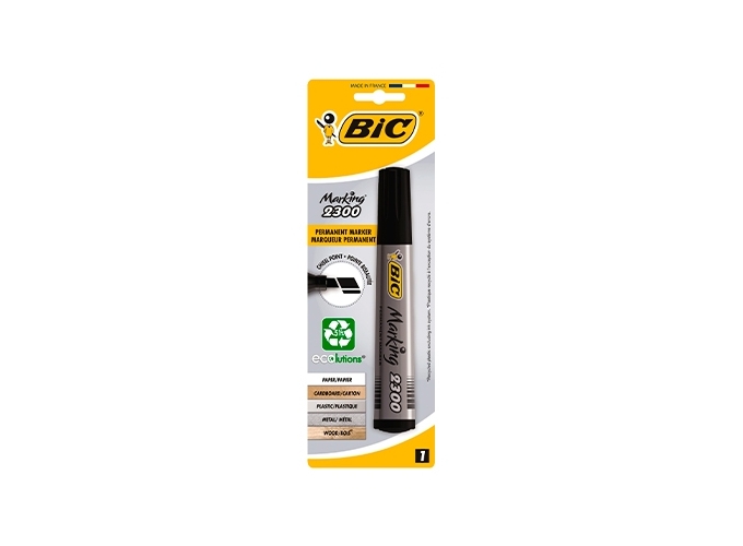 CARTE 1 MARKER PERMANENT 2300 PTE BISEAU NOIR (25)