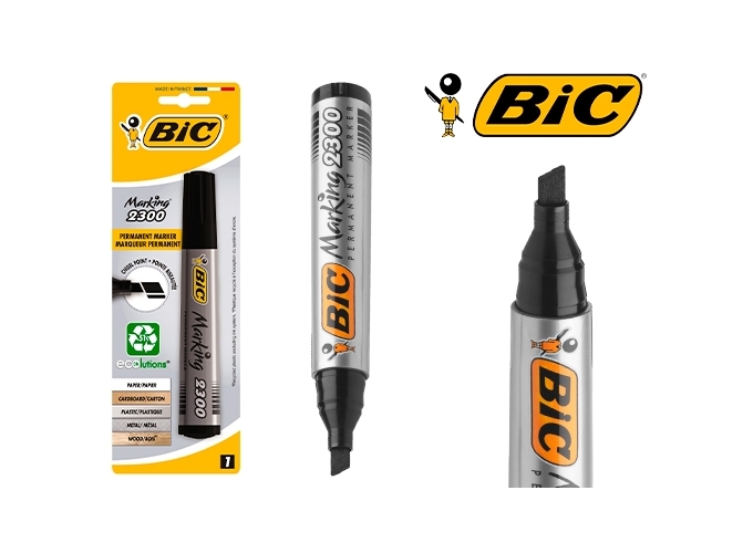 CARTE 1 MARKER PERMANENT 2300 PTE BISEAU NOIR (25)