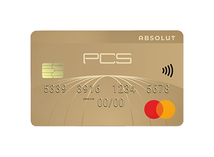 CARTE BANCAIRE PCS ABSOLUTE (1)    PVC 19.90€