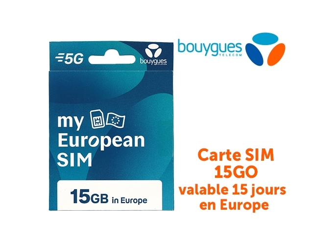 CARTE SIM BOUYGUES 15GO  MY EUROPEAN BASIC  (1)