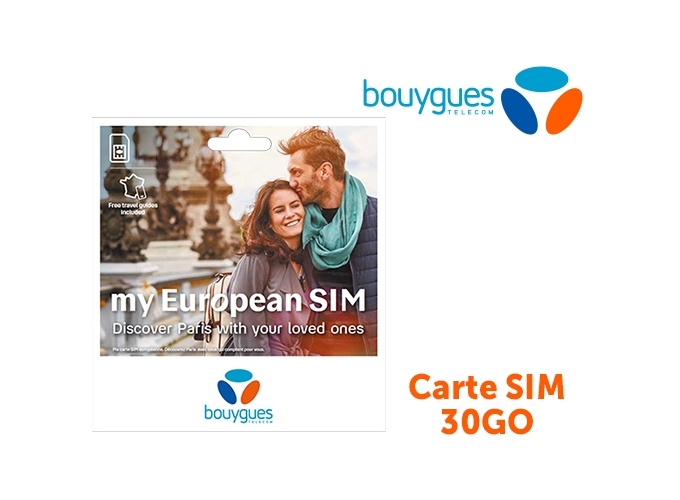 CARTE SIM BOUYGUES 30GO  MY EUROPEAN SIM  (1)
