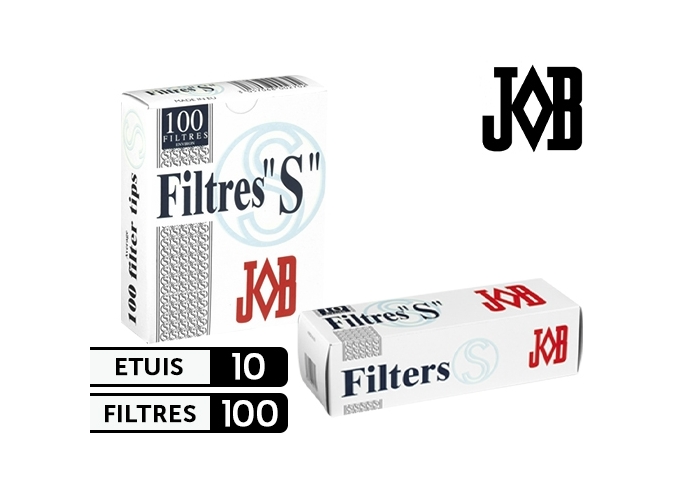 CARTOUCHE 10 ETUIS 100 BOUTS FILTRE JOB (1)