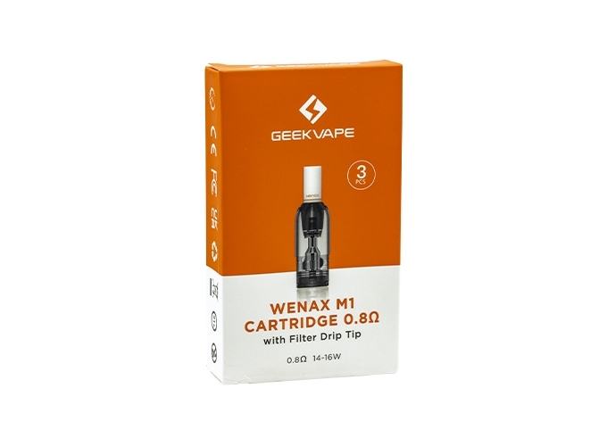 CARTOUCHES WENAX M1 0.8 OHM AVEC FILTRE (3)