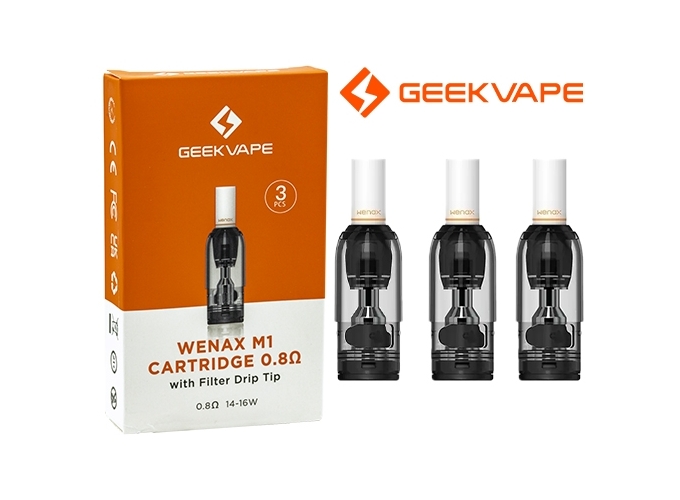 CARTOUCHES WENAX M1 0.8 OHM AVEC FILTRE (3)