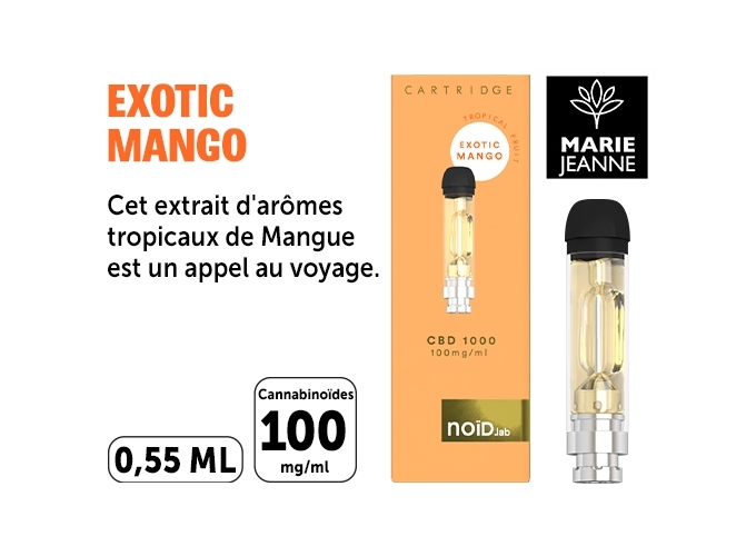 CARTRIDGE CBD 1000 EXOTIC MANGO (12)