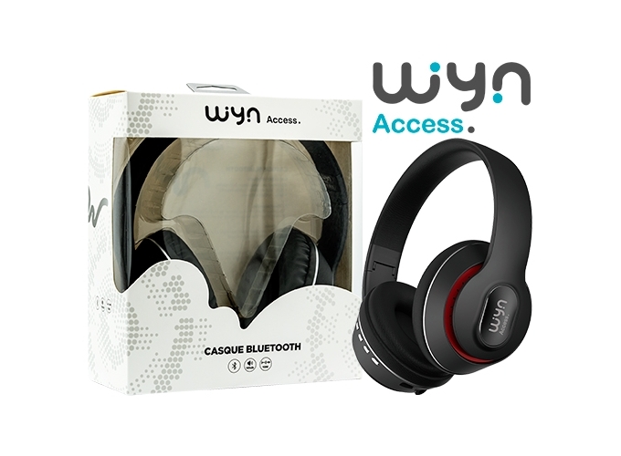 CASQUE AUDIO SANS FIL BLUETOOTH NOIR (1)